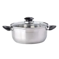 Kookpan met glazen deksel 18 cm